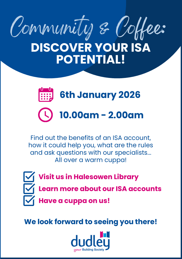 Halesowen Library - Dudley Building Society Pop up Visit